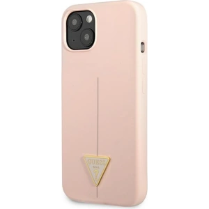 Hurtownia GSM - Case Guess GUHCP13SSLTGP Apple iPhone 13 mini rosa/pink Hardcase Silikon Dreieck - GUE1707PNK - {ean13} - Hurt
