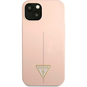 Hurtownia GSM - Case Guess GUHCP13SSLTGP Apple iPhone 13 mini rosa/pink Hardcase Silikon Dreieck - GUE1707PNK - {ean13} - Hurt