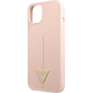 Hurtownia GSM - Case Guess GUHCP13SSLTGP Apple iPhone 13 mini rosa/pink Hardcase Silikon Dreieck - GUE1707PNK - {ean13} - Hurt