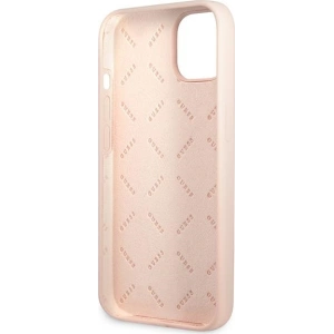 Hurtownia GSM - Case Guess GUHCP13SSLTGP Apple iPhone 13 mini rosa/pink Hardcase Silikon Dreieck - GUE1707PNK - {ean13} - Hurt