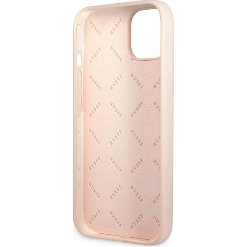 Etui Guess GUHCP13SSLTGP Apple iPhone 13 mini różowy/pink hardcase Silicone Triangle