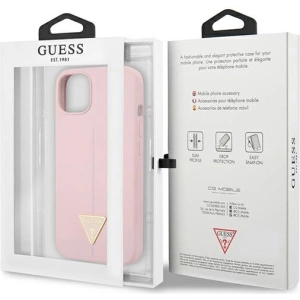 Hurtownia GSM - Case Guess GUHCP13SSLTGU Apple iPhone 13 mini lila/purple Hardcase Silikon-Dreieck - GUE1708PRP - {ean13} - Hurt