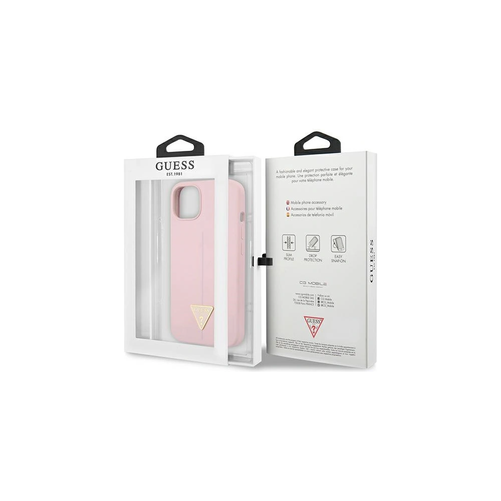 Hurtownia GSM - Etui Guess GUHCP13SSLTGU Apple iPhone 13 mini fialové/purple hardcase silikonová trojúhelník - GUE1708PRP - {ean13} - Hurt