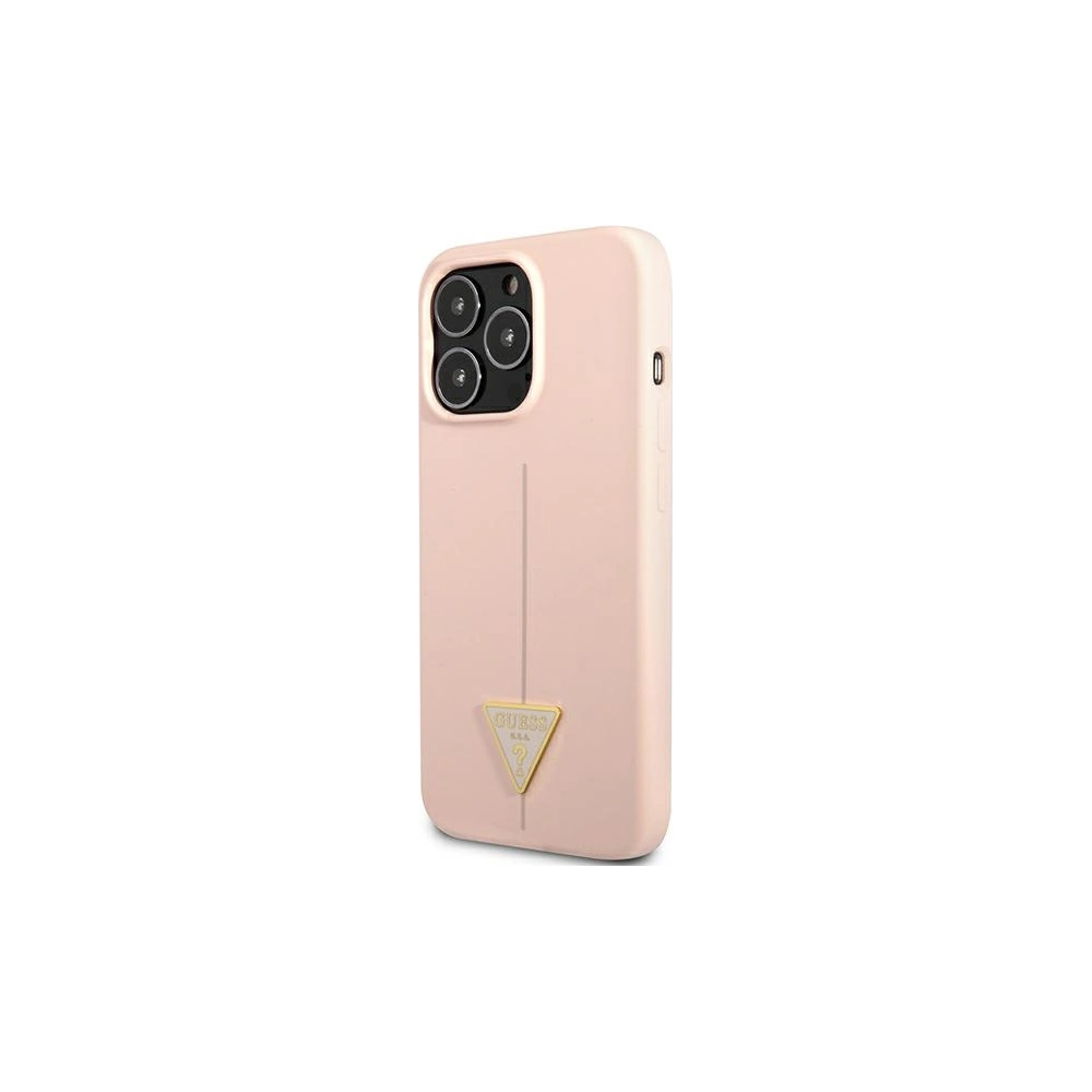 Hurtownia GSM - Etui Guess GUHCP13XSLTGP Apple iPhone 13 Pro Max różowy/pink hardcase Silicone Triangle - GUE1710PNK - {ean13} - Hurt