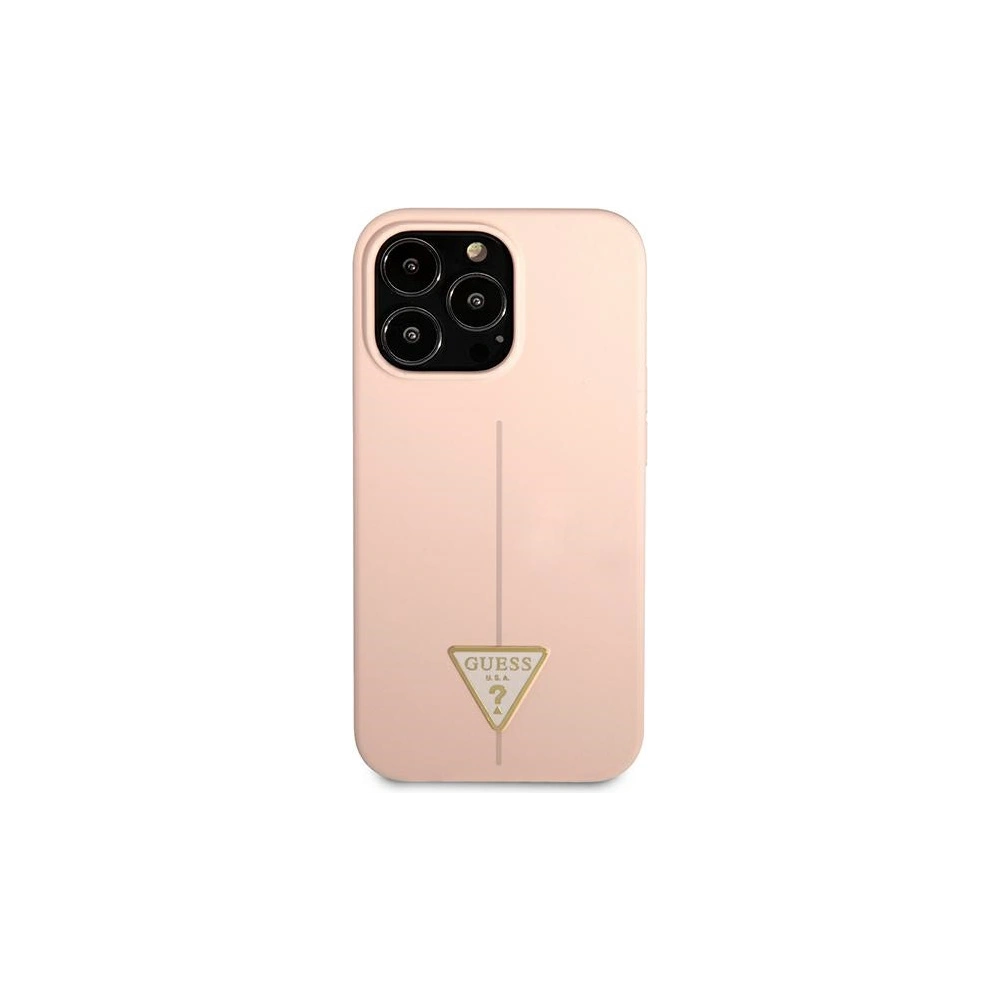Hurtownia GSM - Etui Guess GUHCP13XSLTGP Apple iPhone 13 Pro Max różowy/pink hardcase Silicone Triangle - GUE1710PNK - {ean13} - Hurt