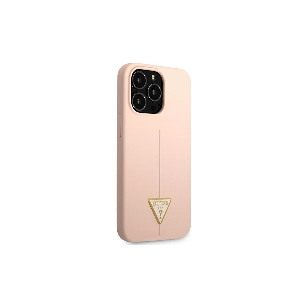 Hurtownia GSM - Etui Guess GUHCP13XSLTGP Apple iPhone 13 Pro Max różowy/pink hardcase Silicone Triangle - GUE1710PNK - {ean13} - Hurt