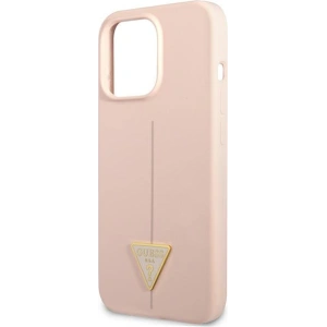 Etui Guess GUHCP13XSLTGP Apple iPhone 13 Pro Max różowy/pink hardcase Silicone Triangle