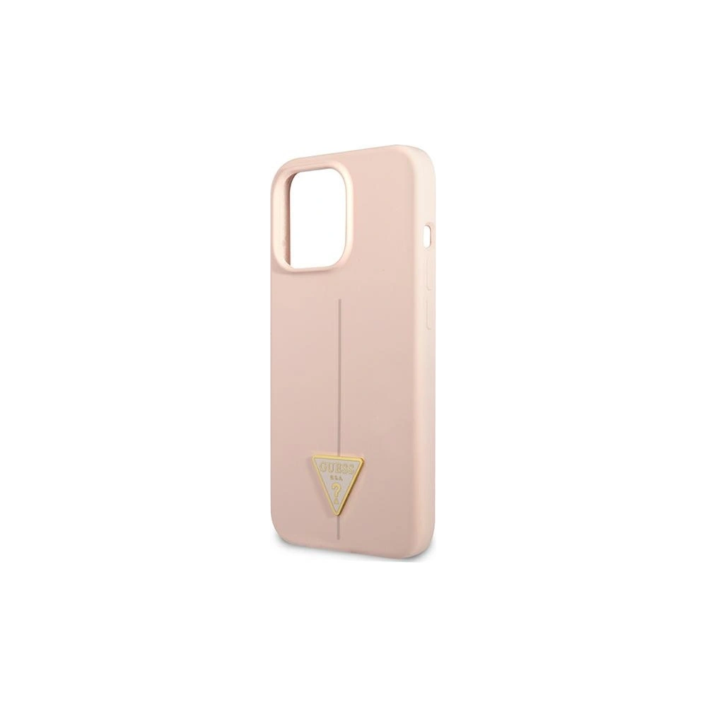 Hurtownia GSM - Etui Guess GUHCP13XSLTGP Apple iPhone 13 Pro Max różowy/pink hardcase Silicone Triangle - GUE1710PNK - {ean13} - Hurt