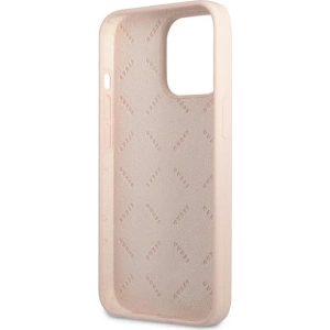 Etui Guess GUHCP13XSLTGP Apple iPhone 13 Pro Max różowy/pink hardcase Silicone Triangle