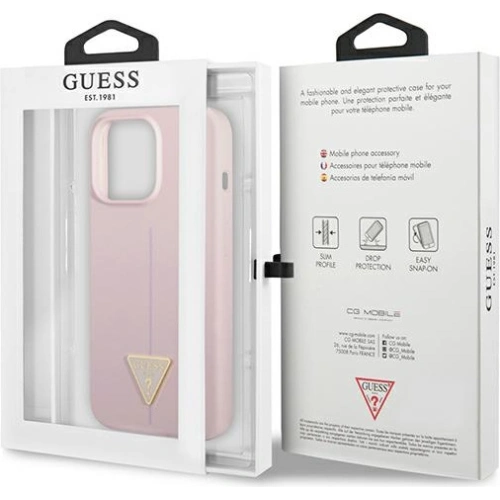 Etui Guess GUHCP13XSLTGU Apple iPhone 13 Pro Max fioletowy/purple hardcase Silicone Triangle