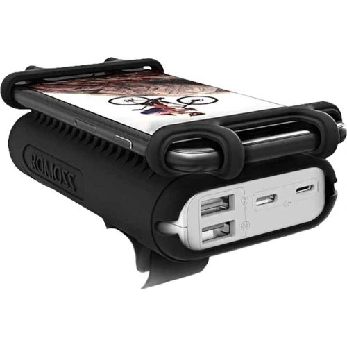 Powerbank Romoss UR01 10000mAh 2xUSB-A, USB-C, microUSB (czarny)