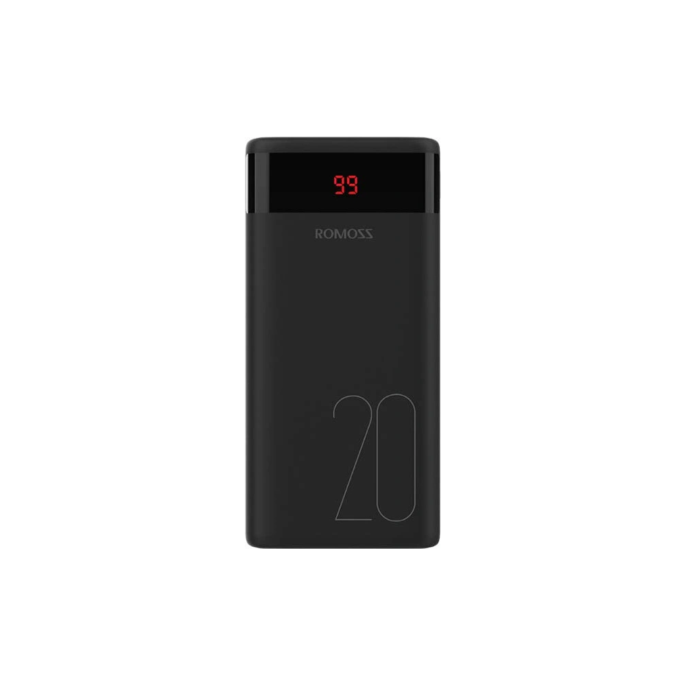 Wholesale Powerbank Romoss Ares 20 20000mAh 2xUSB-A, USB-C, microUSB, Lightning (black) - ROM003BLK - {ean13} - Hurt