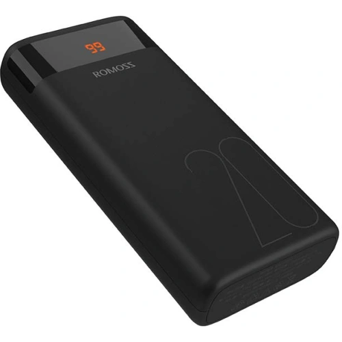 Powerbank Romoss Ares 20 20000mAh 2xUSB-A, USB-C, microUSB, Lightning (czarny)
