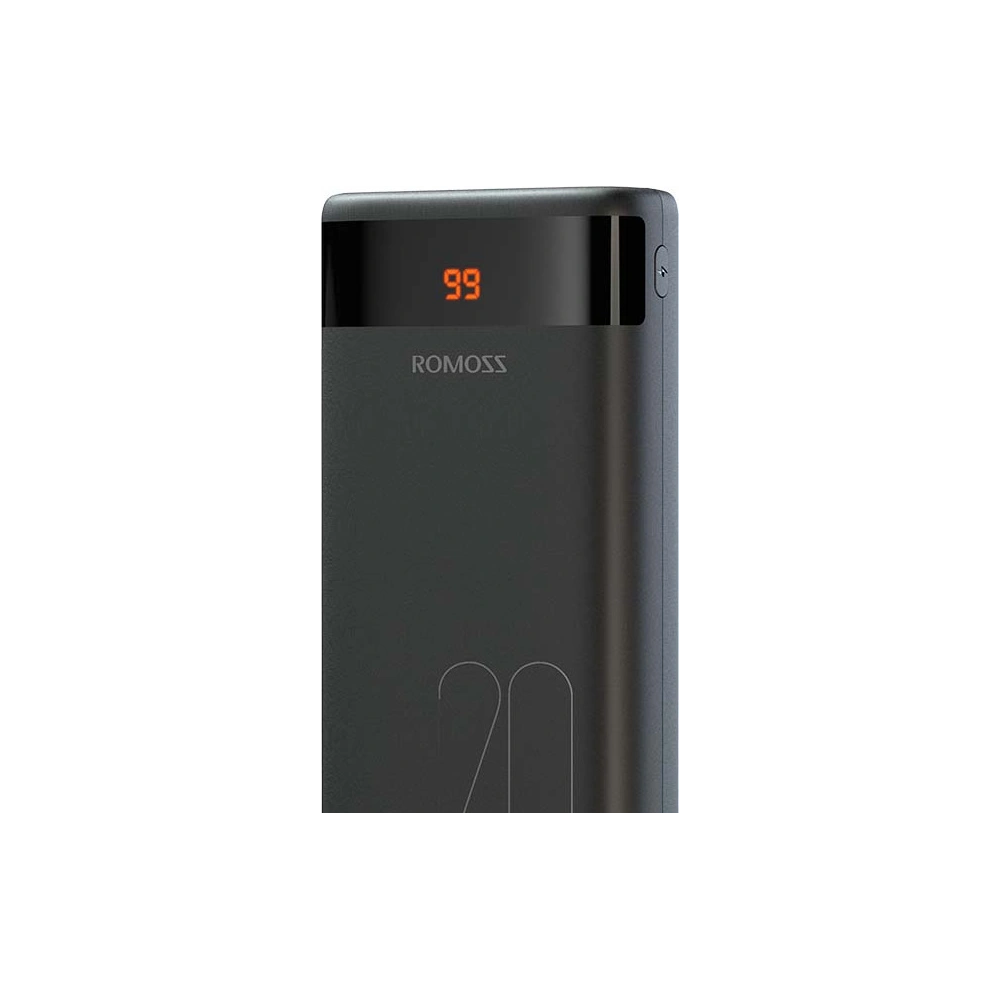 Wholesale Powerbank Romoss Ares 20 20000mAh 2xUSB-A, USB-C, microUSB, Lightning (black) - ROM003BLK - {ean13} - Hurt
