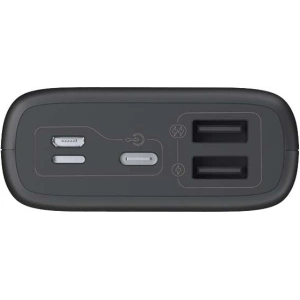 Wholesale Powerbank Romoss Ares 20 20000mAh 2xUSB-A, USB-C, microUSB, Lightning (black) - ROM003BLK - {ean13} - Hurt