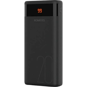 Wholesale Powerbank Romoss Ares 20 20000mAh 2xUSB-A, USB-C, microUSB, Lightning (black) - ROM003BLK - {ean13} - Hurt