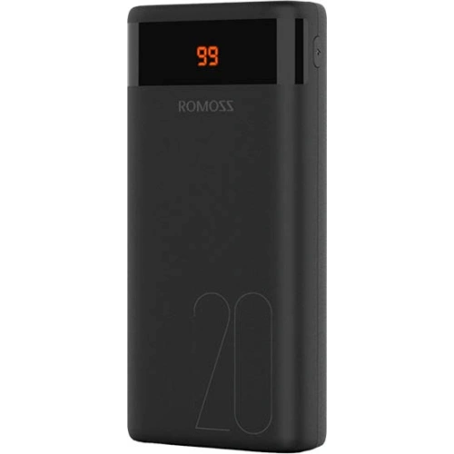 Powerbank Romoss Ares 20 20000mAh 2xUSB-A, USB-C, microUSB, Lightning (czarny)