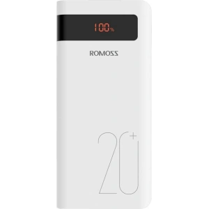 Wholesale Powerbank Romoss 6PS+ 20000mAh QC 3.0 PD 2xUSB-A, USB-C, microUSB, Lightning (white) - ROM004WHT - {ean13} - Hurt