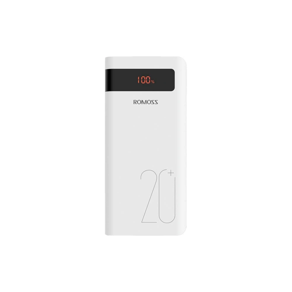 Hurtownia GSM - Powerbank Romoss 6PS+ 20000mAh QC 3.0 PD 2xUSB-A, USB-C, microUSB, Lightning (biały) - ROM004WHT - {ean13} - Hurt