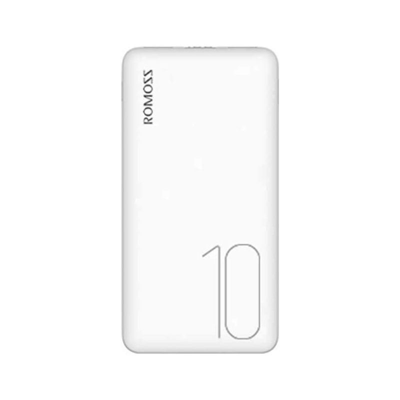 Romoss Distributor - 6973693493241 - ROM005WHT - Powerbank Romoss PSP10 10000mAh USB-C, microUSB (white) - B2B homescreen