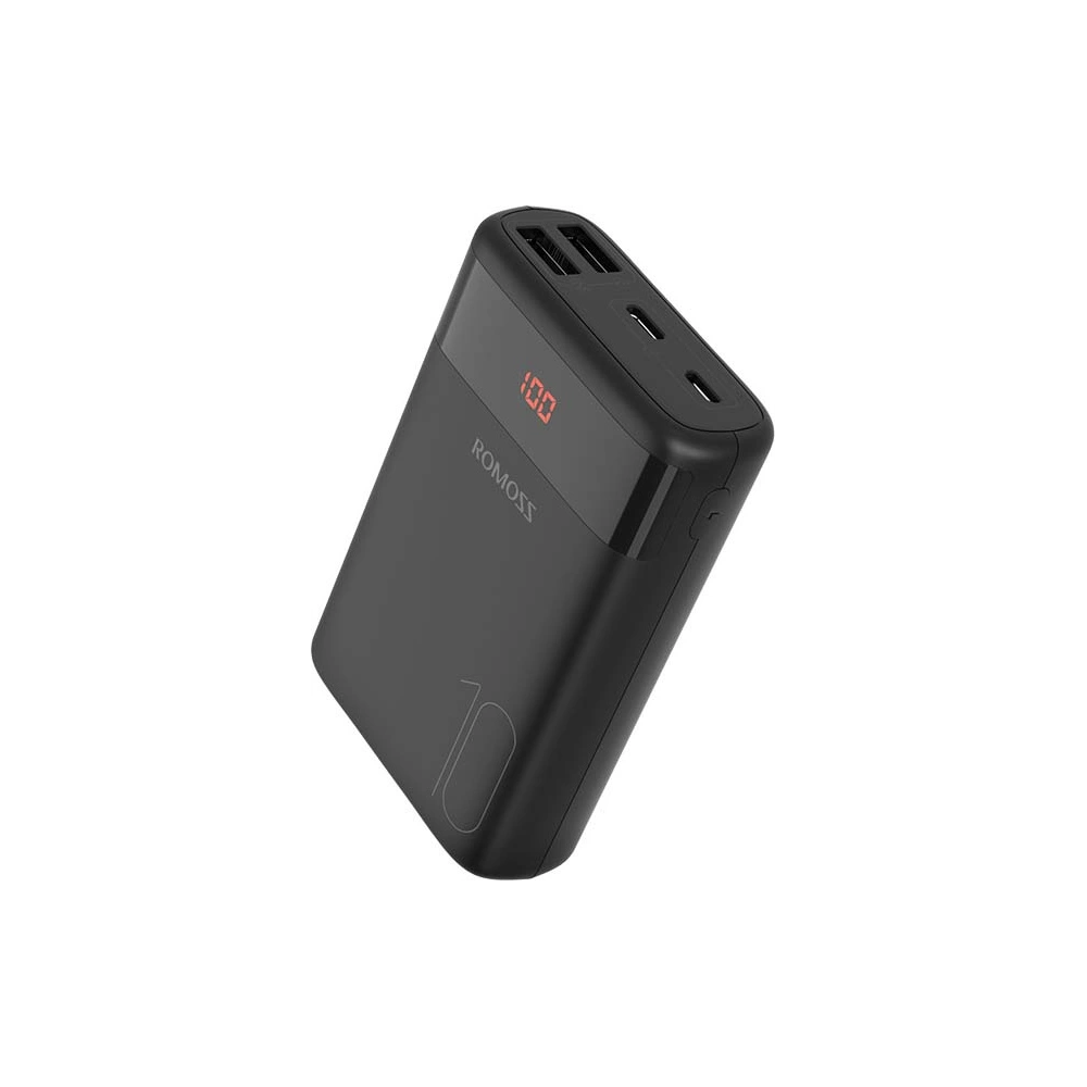 Hurtownia GSM - Powerbank Romoss Ares 10 10000mAh 2xUSB-A, USB-C, microUSB (černý) - ROM006BLK - {ean13} - Hurt