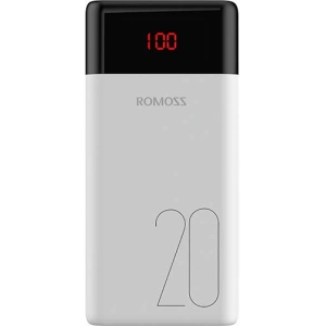 Wholesale Powerbank Romoss LT20PS 20000mAh 2xUSB-A, USB-C, microUSB, Lightning (white) - ROM007WHT - {ean13} - Hurt