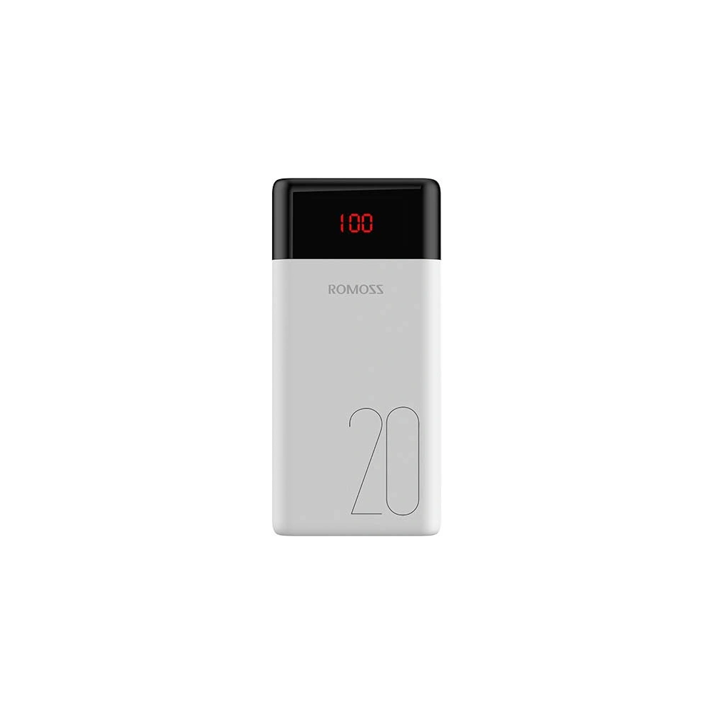 Hurtownia GSM - Powerbank Romoss LT20PS 20000mAh 2xUSB-A, USB-C, microUSB, Lightning (bílý) - ROM007WHT - {ean13} - Hurt