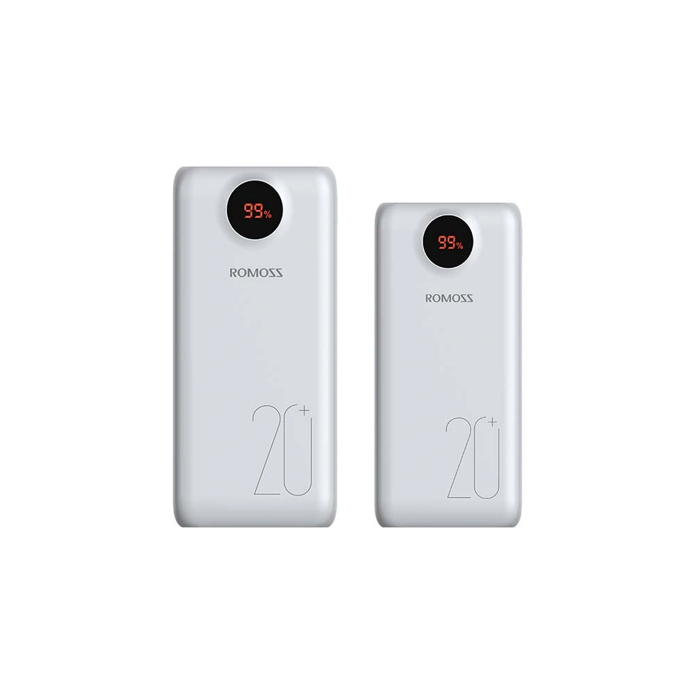Wholesale Powerbank Romoss SW20PS+ 20000mAh 18W 2xUSB-A, USB-C, microUSB, Lightning (white) - ROM008WHT - {ean13} - Hurt
