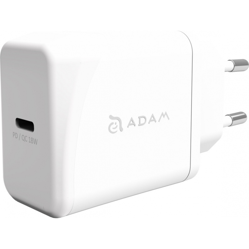 Adam Elements Distributor - 4710343472056 - ADAM002WHT - Adam Elements Omnia F1 Wall Charger USB-C 20W (white) - B2B homescreen