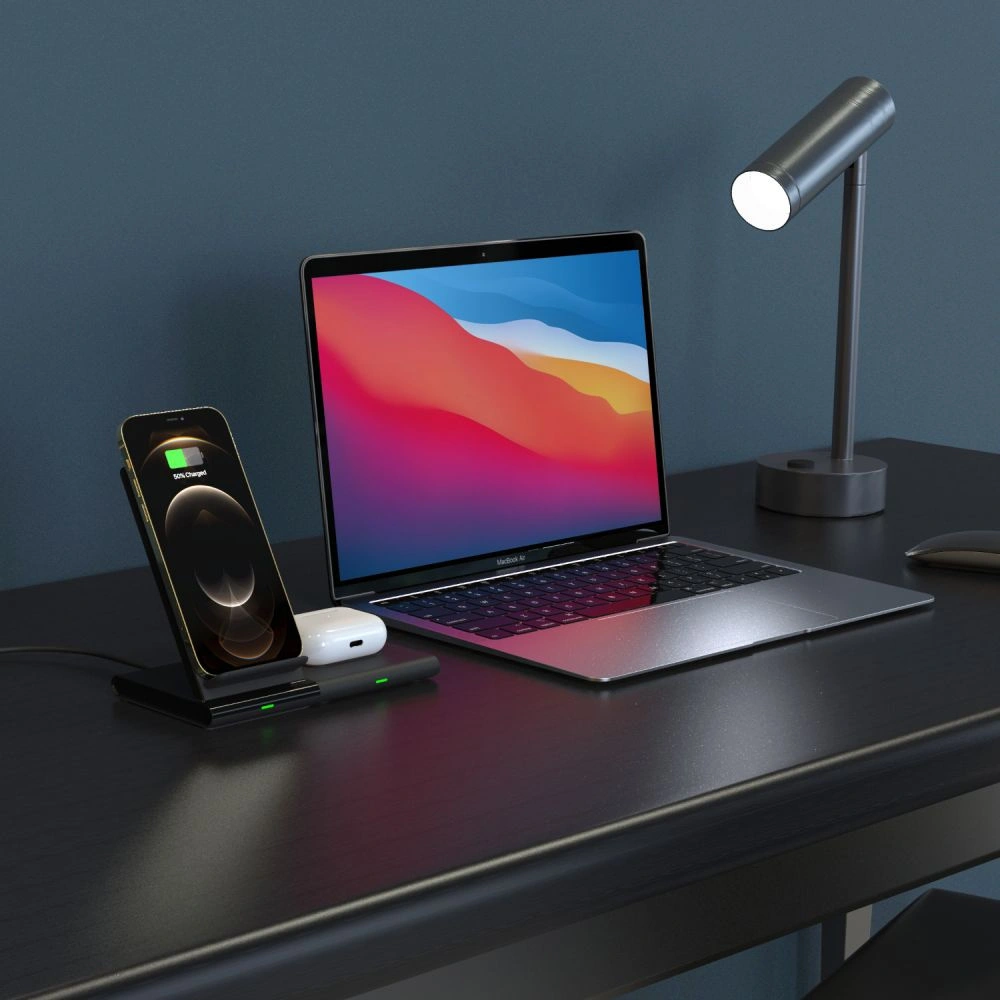 Hurtownia GSM - Bezdrátová nabíječka Adam Elements Omnia Q2X pro 2 zařízení (černá) - ADAM008BLK - {ean13} - Hurt