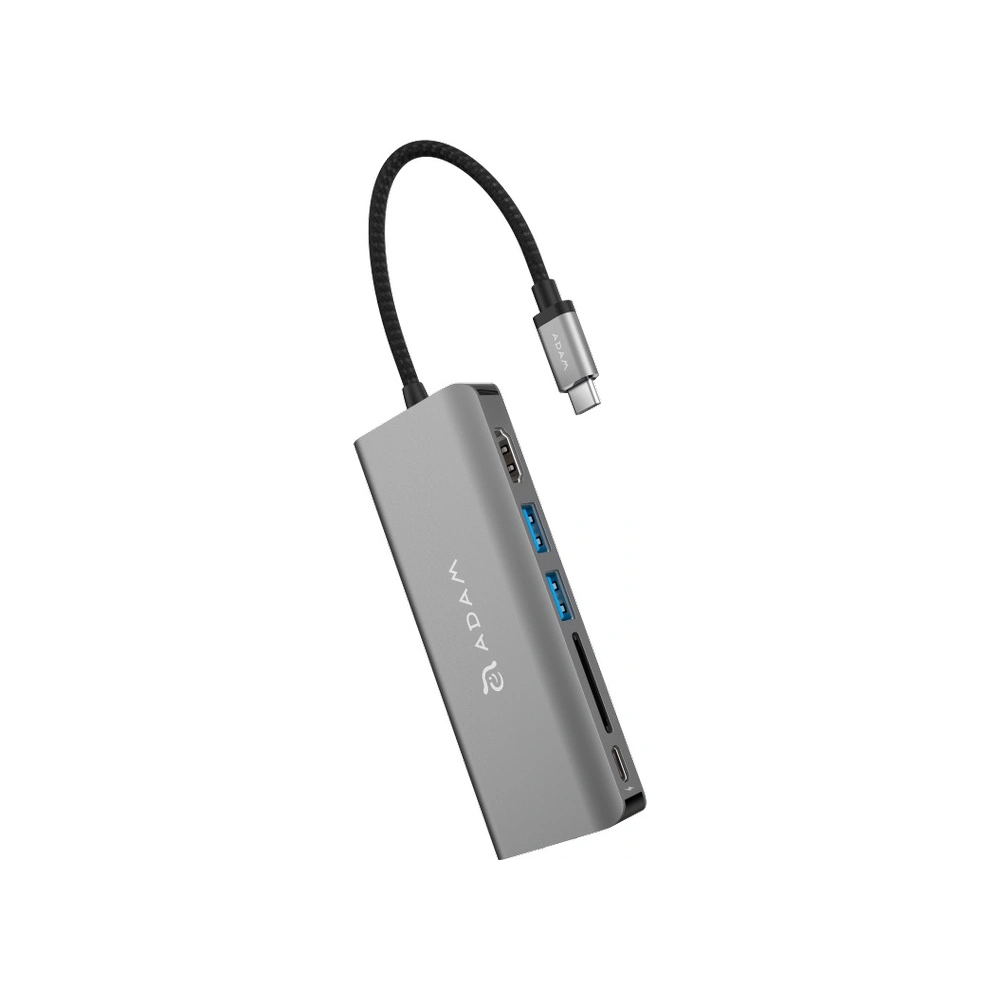 Hurtownia GSM - Hub Adam Elements Casa Hub A01 USB-C 6 portů (šedý) - ADAM013GRY - {ean13} - Hurt