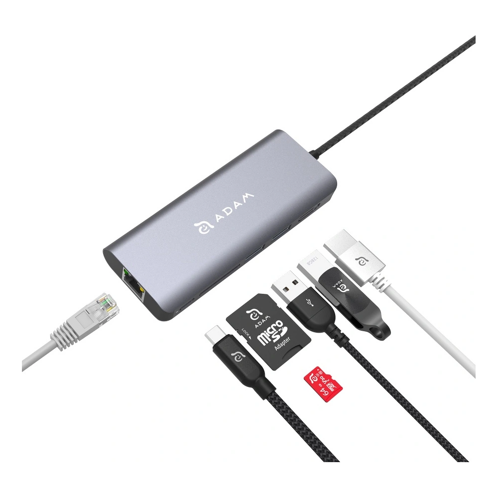 Hurtownia GSM - Hub Adam Elements Casa Hub A01 USB-C 6 portů (šedý) - ADAM013GRY - {ean13} - Hurt