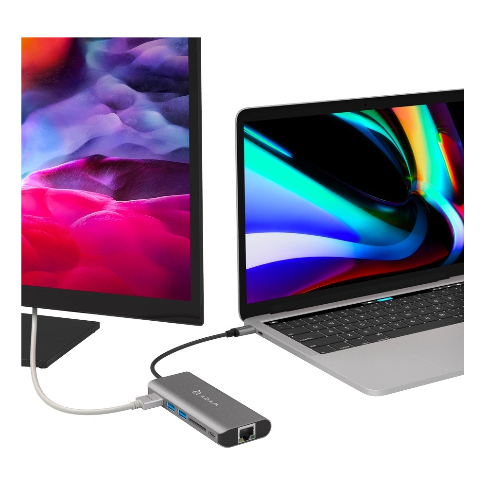 Hurtownia GSM - Hub Adam Elements Casa Hub A01 USB-C 6 portů (šedý) - ADAM013GRY - {ean13} - Hurt