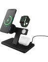 Hurtownia GSM - Ładowarka bezprzewodowa Adam Elements Omnia M3 do 3 urządzeń z uchwytem do Apple Watch + MagSafe (czarna) - ADAM016 - {ean13} - Hurt