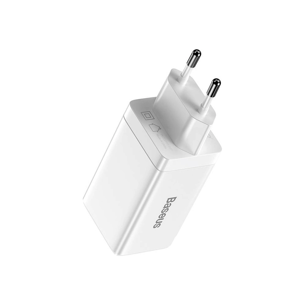 Hurtownia GSM - Ładowarka sieciowa Baseus GaN3 Pro, 2xUSB-C + USB, 65W (biała) - BSU3239WHT - {ean13} - Hurt