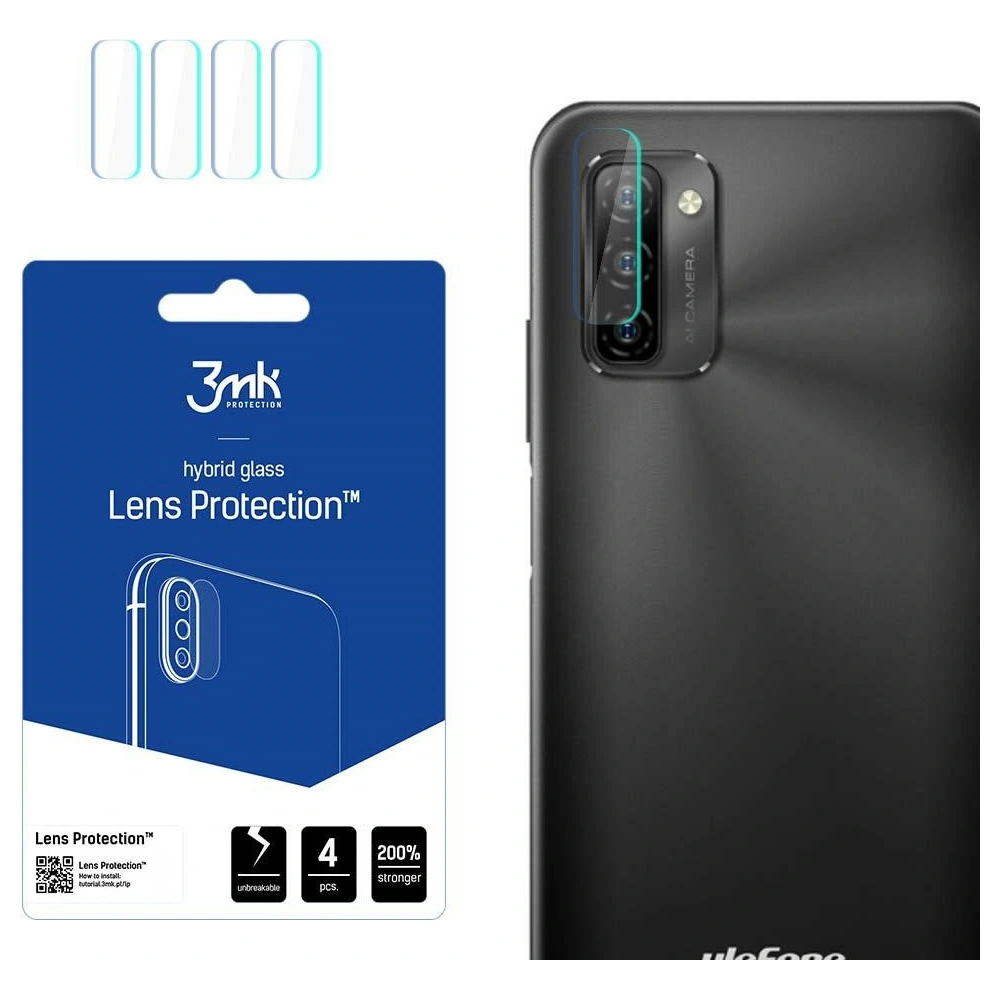 Hurtownia GSM - Hybridní sklo na objektiv fotoaparátu 3MK Lens Protection Ulefone Note 12P [4 PACK] - 3MK3040 - {ean13} - Hurt