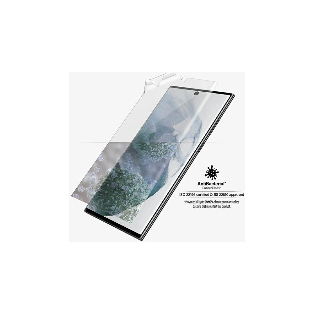 Hurtownia GSM - Fólie PanzerGlass TPU Samsung Galaxy S22 Ultra Case Friendly Antibakteriální - PZG011 - {ean13} - Hurt