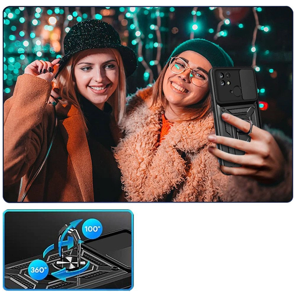 Hurtownia GSM - Etui Tech-Protect CamShield Pro Redmi 10C černé - THP1003BLK - {ean13} - Hurt