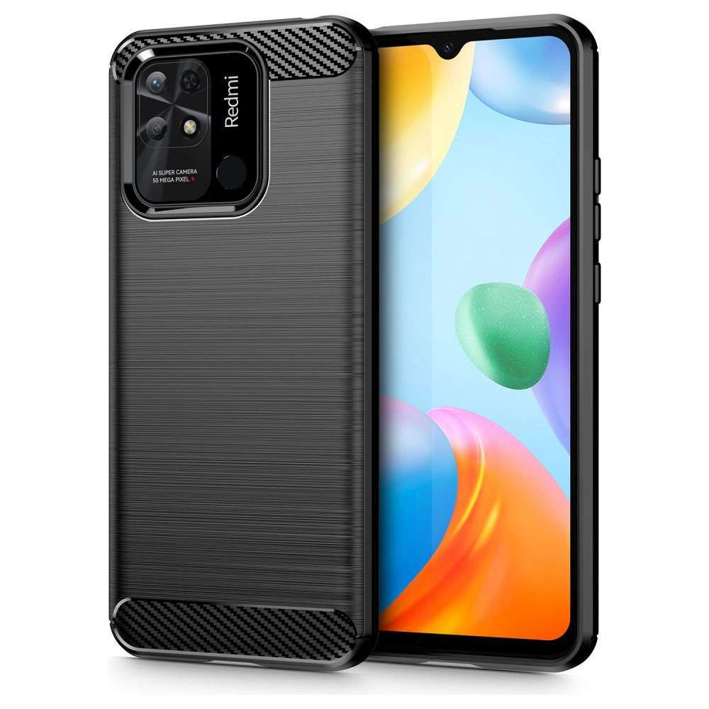Hurtownia GSM - Etui Tech-Protect TPUCarbon Redmi 10C Černá - THP1004BLK - {ean13} - Hurt