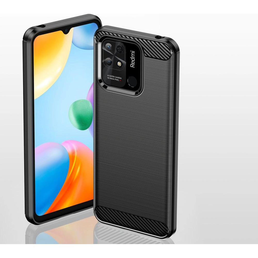 Hurtownia GSM - Etui Tech-Protect TPUCarbon Redmi 10C Černá - THP1004BLK - {ean13} - Hurt