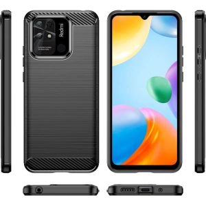 Hurtownia GSM - Etui Tech-Protect TPUCarbon Redmi 10C Black - THP1004BLK - {ean13} - Hurt