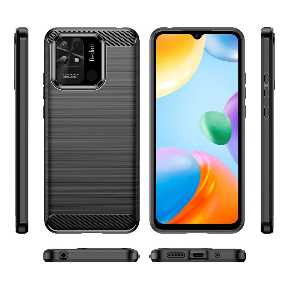 Hurtownia GSM - Etui Tech-Protect TPUCarbon Redmi 10C Černá - THP1004BLK - {ean13} - Hurt