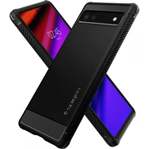 Hurtownia GSM - Case Spigen Rugged Armor Google Pixel 6a Matt Schwarz - SPN2237BLK - {ean13} - Hurt