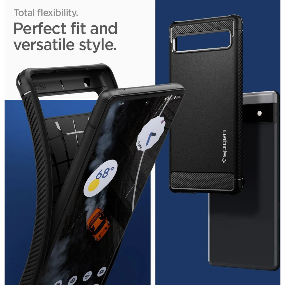 Hurtownia GSM - Etui Spigen Rugged Armor Google Pixel 6a Matná černá - SPN2237BLK - {ean13} - Hurt