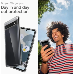 Hurtownia GSM - Case Spigen Ultra Hybrid Google Pixel 6a Crystal Clear - SPN2238CL - {ean13} - Hurt