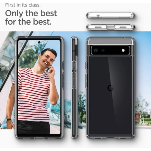 Hurtownia GSM - Case Spigen Ultra Hybrid Google Pixel 6a Crystal Clear - SPN2238CL - {ean13} - Hurt