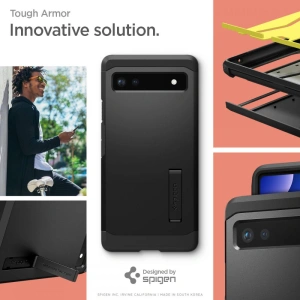 Hurtownia GSM - Case Spigen Tough Armor Google Pixel 6a Schwarz - SPN2239BLK - {ean13} - Hurt