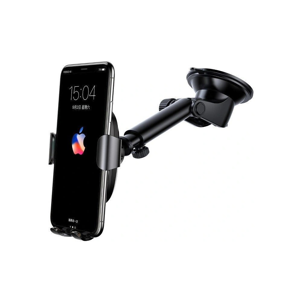 Wholesale Baseus Gravity Car Mount with inductive charger Qi (Black) - BSU3240BLK - {ean13} - Hurt