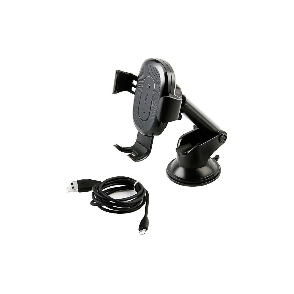 Wholesale Baseus Gravity Car Mount with inductive charger Qi (Black) - BSU3240BLK - {ean13} - Hurt