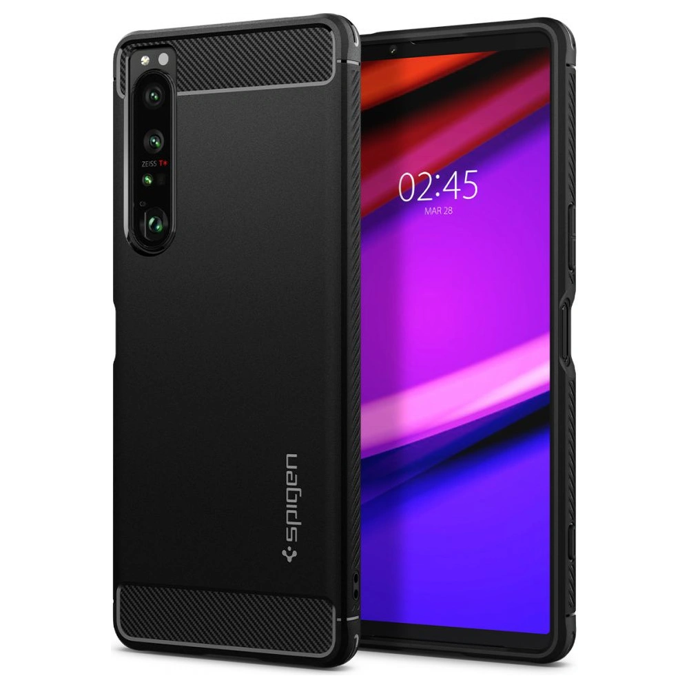 Hurtownia GSM - Etui Spigen Rugged Armor Sony Xperia 1 IV Matná Černá - SPN2243BLK - {ean13} - Hurt